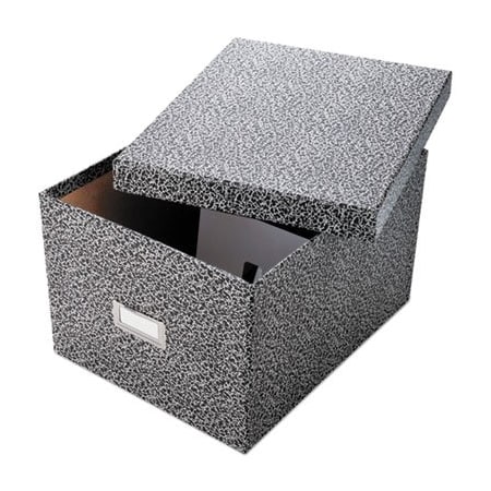 Tops Business Forms Oxford, Reinforced Board Card File, Lift-Off Cover, Holds 1,200 6 X 9 Cards, Black/white 40591